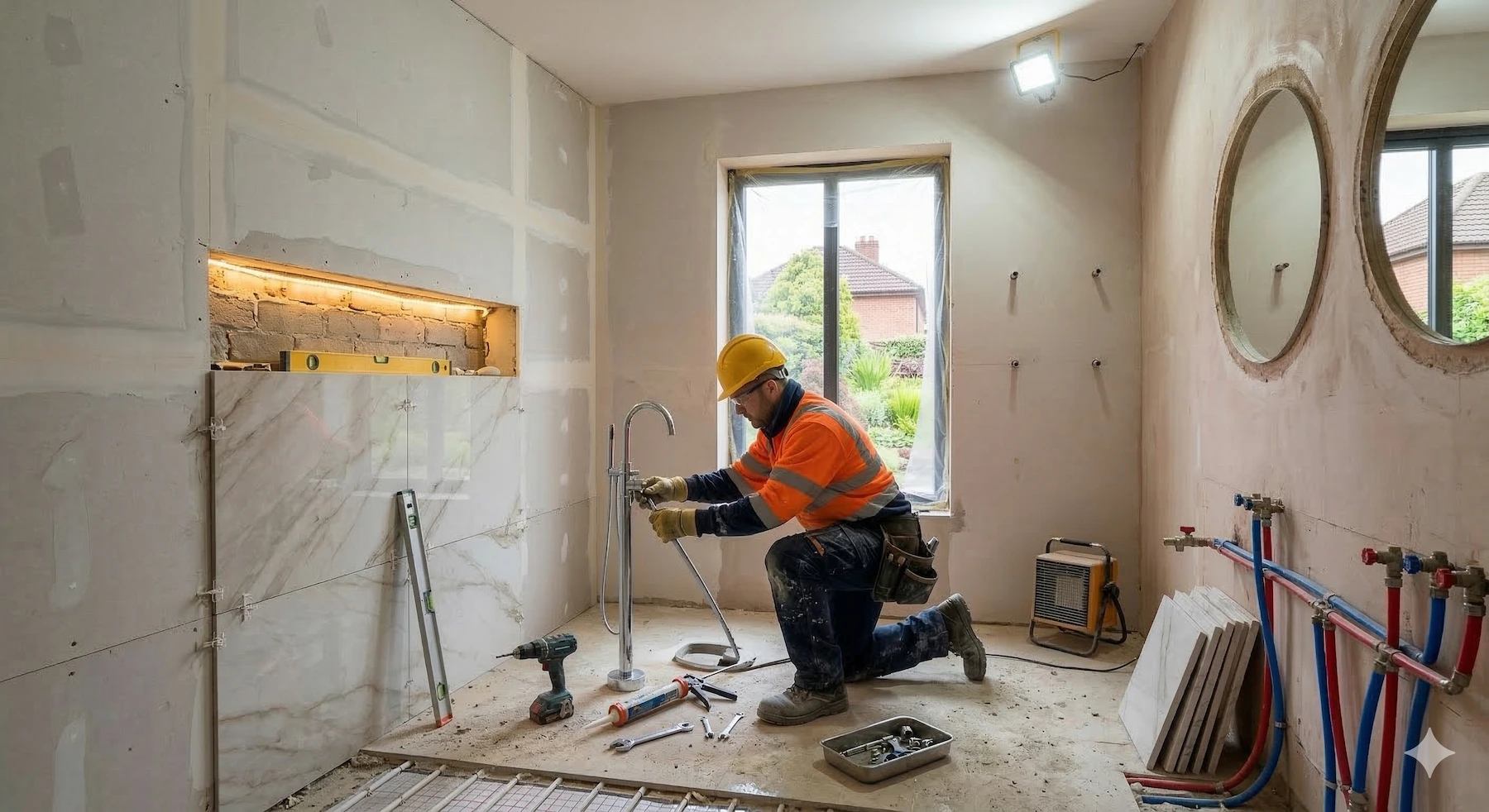 Bathroom renovation in progress in a Dublin home — cost guide